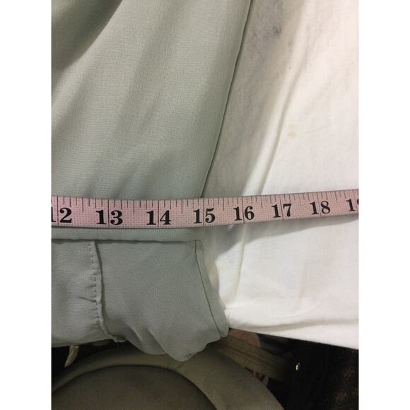 FORMAL SZ 8 M grey ruffle corset lace up hi low vneck faux wrap dress NEW B132 - Picture 7 of 9